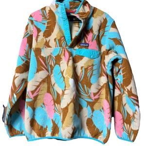 Patagonia Synchilla Fleece with Blue and Brown Accents